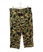 SAFTBAKサフトバック）の古着「カモフラパンツ」｜グリーン