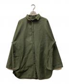 Porter Classicポータークラシック）の古着「MOLESKIN SHIRT JACKET」｜グリーン