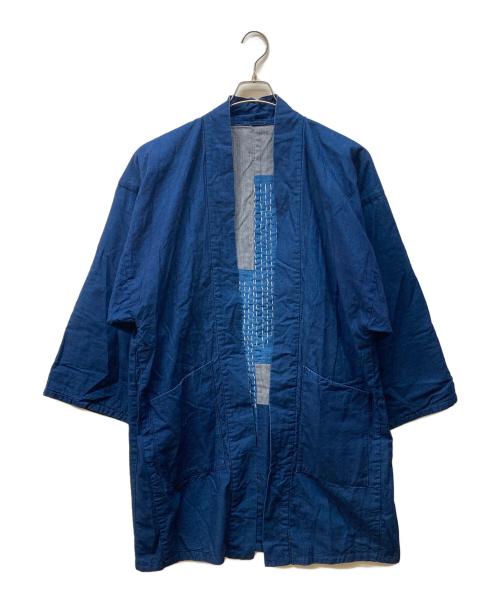 BLUE BLUE（ブルーブルー）BLUE BLUE (ブルーブルー) インディゴ染め 法被ハッピ インディゴ サイズ:2の古着・服飾アイテム