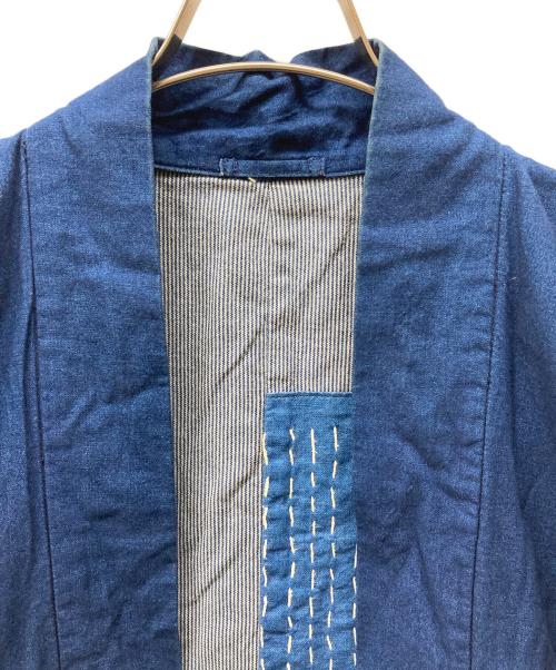 BLUE BLUE（ブルーブルー）BLUE BLUE (ブルーブルー) インディゴ染め 法被ハッピ インディゴ サイズ:2の古着・服飾アイテム