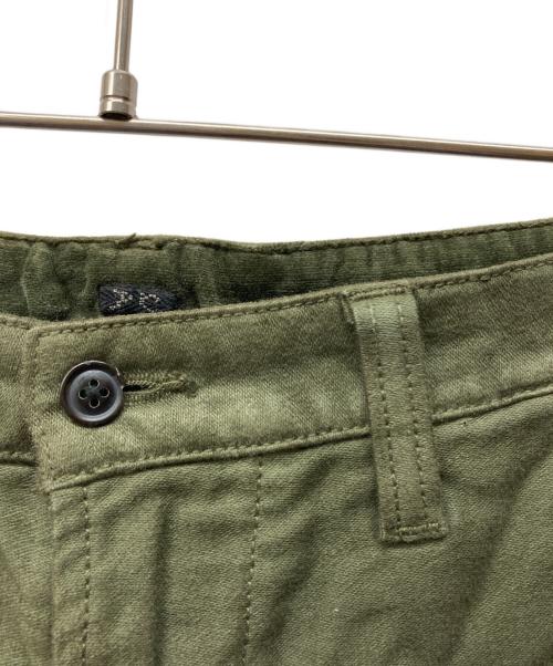 Porter Classic（ポータークラシック）Porter Classic (ポータークラシック) MOLESKIN CROPPED PANTS オリーブ サイズ:SIZE Freeの古着・服飾アイテム