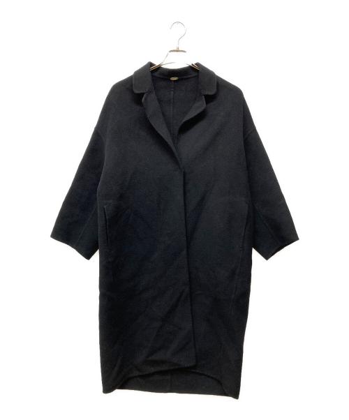 MUSE de Deuxieme Classe（ミューズ ドゥーズィエム クラス）MUSE de Deuxieme Classe (ミューズ ドゥーズィエム クラス) ウールアンゴラ リバーコート ブラック サイズ:SIZE Freeの古着・服飾アイテム