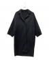 MUSE de Deuxieme Classe（ミューズ ドゥーズィエム クラス）の古着「ウールアンゴラ リバーコート」｜ブラック