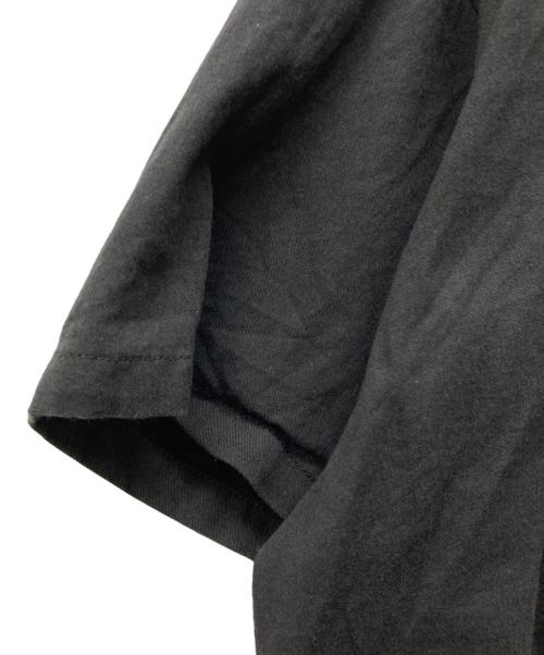 X-GIRL（エックスガール）X-girl (エックスガール) WORLD LOGO OPEN COLLAR CROPPED SHIRT ブラック サイズ:Sの古着・服飾アイテム