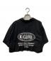 X-girl (エックスガール) WORLD LOGO OPEN COLLAR CROPPED SHIRT ブラック サイズ:S：4000円