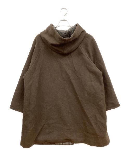 Conges payes（コンジェ ペイエ）Conges payes (コンジェ ペイエ) 二重織フーディーコート ブラウン サイズ:表記無しの古着・服飾アイテム