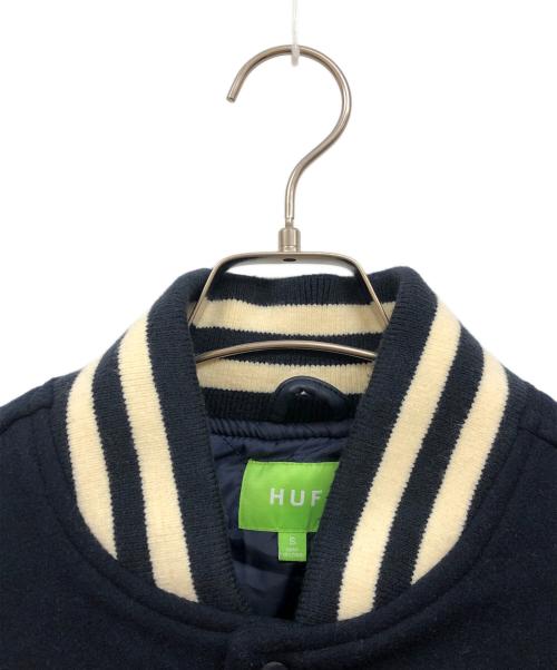 HUF（ハフ）HUF (ハフ) 20 Year Classic H Varsity JKT ネイビー サイズ:Ｓの古着・服飾アイテム