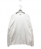 AURALEEオーラリー）の古着「LUSTER PLAITING L/S TEE / ラスタ―プレーティングティー」｜ホワイト