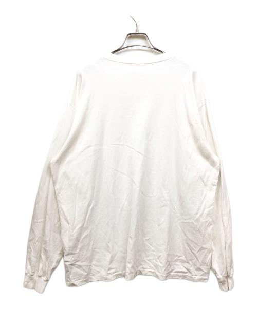 AURALEE（オーラリー）AURALEE (オーラリー) LUSTER PLAITING L/S TEE / ラスタ―プレーティングティー ホワイト サイズ:5の古着・服飾アイテム