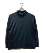 AURALEEオーラリー）の古着「LUSTER PLAITING HI NECK L/S TEE」｜ブラック