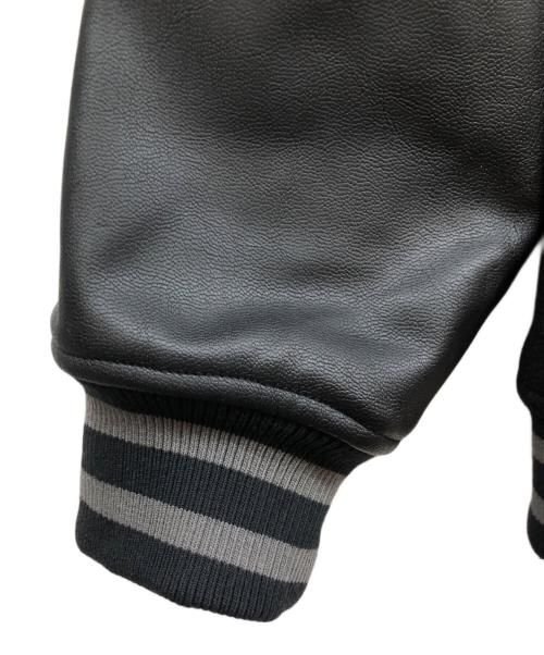 Norton（ノートン）Norton (ノートン) ロゴサガラ刺繍 モノトーン メルトンスタジャン ブラック サイズ:SIZE XXLの古着・服飾アイテム