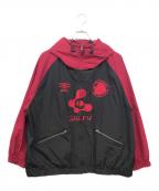 GALFY CRUTCH BRANDガルフィークラッチブランド）の古着「わんわんFCウィンドブレイカー」｜レッド