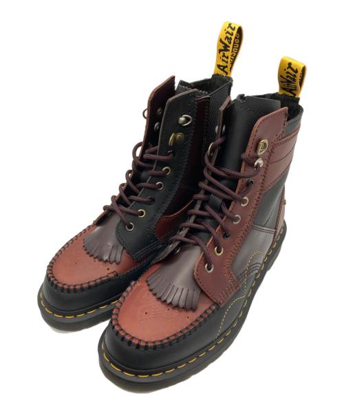 Dr.Martens（ドクターマーチン）Dr.Martens (ドクターマーチン) FUSED 8ホール ブーツ ブラウン×ブラック サイズ:SIZE UK8の古着・服飾アイテム