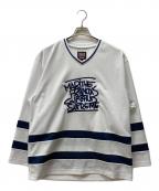 SUPREME×MARITHE+FRANCOIS GIRBAUDシュプリーム×マリテフランソワジルボー）の古着「25SS HOCKEY JERSEY」｜ホワイト×ネイビー