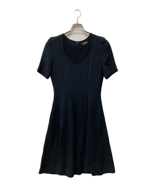 FOXEY BOUTIQUE（フォクシー ブティック）FOXEY BOUTIQUE (フォクシー ブティック) フロントレースワンピース ブラック サイズ:36の古着・服飾アイテム