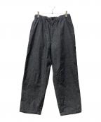 nanamicaナナミカ）の古着「COTTON WOOL MARINER PANT」｜ブラック