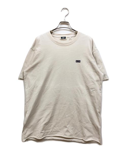 KITH（キス）KITH (キス) カットオフロゴプリントTシャツ アイボリー サイズ:Mの古着・服飾アイテム