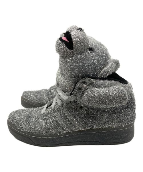 adidas Originals（アディダスオリジナル）adidas originals (アディダスオリジナル) JEREMY SCOTT (ジェレミースコット) ハイカットスニーカー シルバー サイズ:SIZE 25cmの古着・服飾アイテム