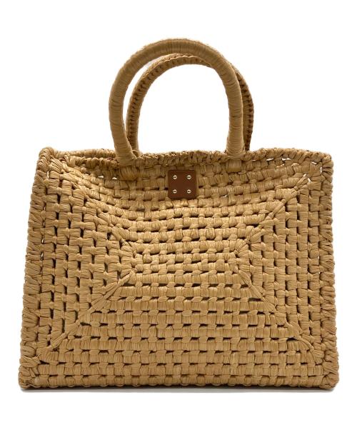 Salvatore Ferragamo（サルヴァトーレ フェラガモ）Salvatore Ferragamo (サルヴァトーレ フェラガモ) Studio Box bag バスケット ブラウンの古着・服飾アイテム