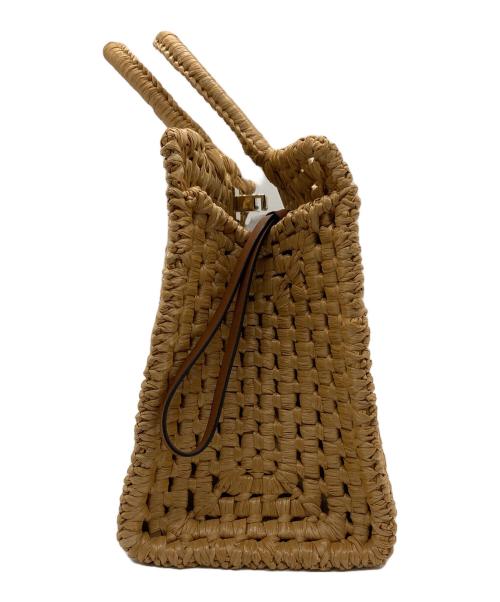 Salvatore Ferragamo（サルヴァトーレ フェラガモ）Salvatore Ferragamo (サルヴァトーレ フェラガモ) Studio Box bag バスケット ブラウンの古着・服飾アイテム