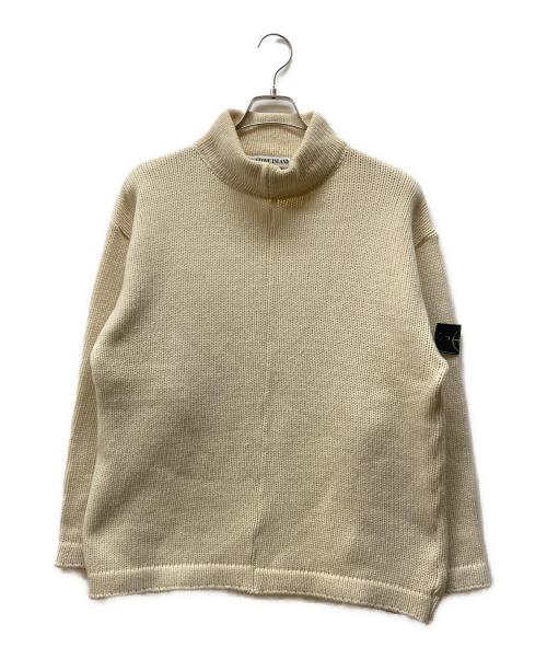STONE ISLAND（ストーンアイランド）STONE ISLAND (ストーンアイランド) 95AW アーカイブモックネックニット ホワイト サイズ:記載なしの古着・服飾アイテム