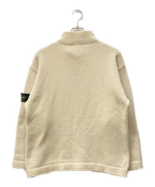 STONE ISLAND（ストーンアイランド）STONE ISLAND (ストーンアイランド) 95AW アーカイブモックネックニット ホワイト サイズ:記載なしの古着・服飾アイテム