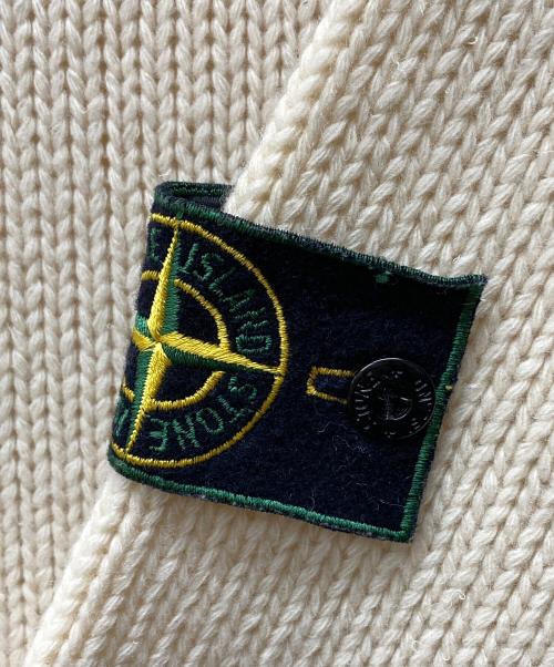 STONE ISLAND（ストーンアイランド）STONE ISLAND (ストーンアイランド) 95AW アーカイブモックネックニット ホワイト サイズ:記載なしの古着・服飾アイテム