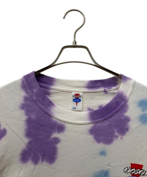 CHALLENGER（チャレンジャー）CHALLENGER (チャレンジャー) HOSOI (ホソイ) BANDANA TIE-DYE TEE パープル サイズ:Lの古着・服飾アイテム