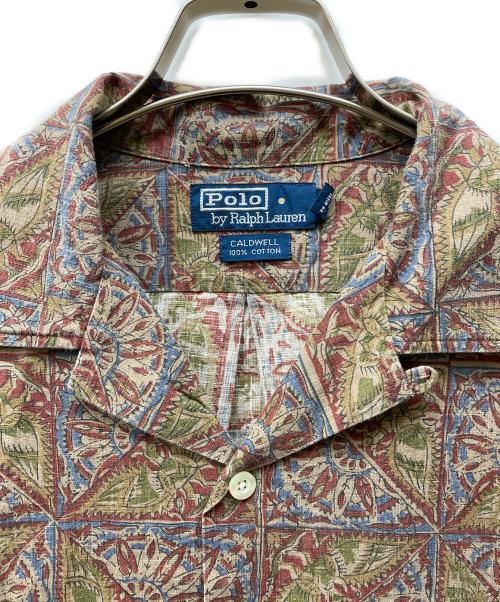 POLO RALPH LAUREN（ポロ・ラルフローレン）POLO RALPH LAUREN (ポロ・ラルフローレン) CALDWELL 総柄開襟シャツ ブラウン サイズ:Mの古着・服飾アイテム