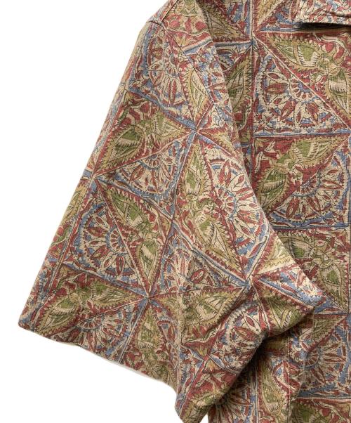 POLO RALPH LAUREN（ポロ・ラルフローレン）POLO RALPH LAUREN (ポロ・ラルフローレン) CALDWELL 総柄開襟シャツ ブラウン サイズ:Mの古着・服飾アイテム