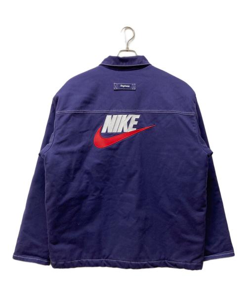 SUPREME（シュプリーム）SUPREME (シュプリーム) NIKE (ナイキ) 18AW Double Zip Quilted Work Jacket ネイビー サイズ:Lの古着・服飾アイテム