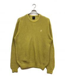 HUF（ハフ）の古着「FILMORE WAFFLE KNIT SWEAT」｜イエロー
