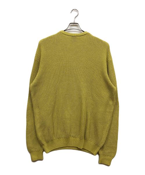HUF（ハフ）HUF (ハフ) FILMORE WAFFLE KNIT SWEAT イエロー サイズ:Ⅼの古着・服飾アイテム