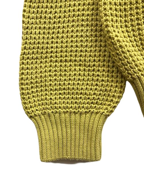 HUF（ハフ）HUF (ハフ) FILMORE WAFFLE KNIT SWEAT イエロー サイズ:Ⅼの古着・服飾アイテム