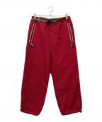and wanderアンドワンダー）の古着「ベントパンツ」｜レッド