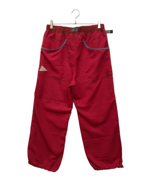 and wander（アンドワンダー）and wander (アンドワンダー) ベントパンツ レッド サイズ:SIZE 4の古着・服飾アイテム