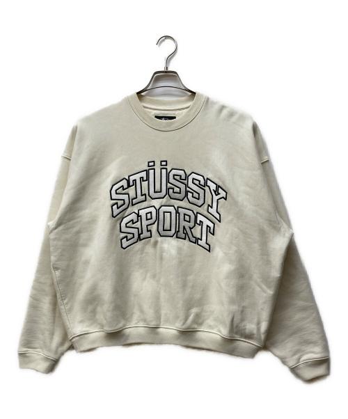 stussy（ステューシー）stussy (ステューシー) RELAXED OVERSIZED CREW アイボリー サイズ:Sの古着・服飾アイテム