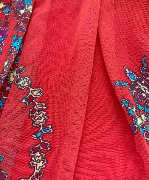 VIVIENNE TAM（ヴィヴィアンタム）VIVIENNE TAM (ヴィヴィアンタム) 総柄パワーネットスカート レッド サイズ:XSの古着・服飾アイテム