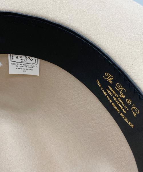 THE H.W.DOG&CO.（エイチダブリュードッグアンドコー）THE H.W.DOG&CO. (エイチダブリュードッグアンドコー) FRONT-H アイボリー サイズ:40の古着・服飾アイテム