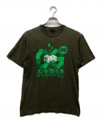 stussyステューシー）の古着「OLD GAMBLER プリントTシャツ」｜オリーブ