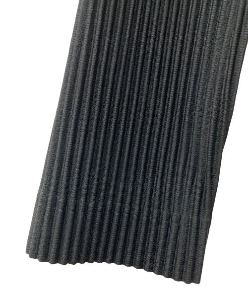 HOMME PLISSE ISSEY MIYAKE（オム プリッセ イッセイ ミヤケ）HOMME PLISSE ISSEY MIYAKE (オムプリッセ イッセイ ミヤケ) ノーカラージャケット ブラック サイズ:2の古着・服飾アイテム