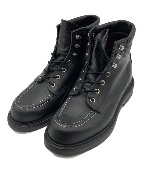 RED WING（レッドウィング）RED WING (レッドウィング) SUPERSOLE 6' MOC TOE ブラック サイズ:7の古着・服飾アイテム