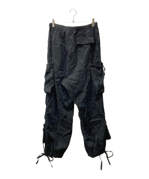 SASQUATCHfabrix.（サスクワッチファブリックス）SASQUATCHfabrix. (サスクワッチファブリックス) ドローストリングカーゴパンツ ブラック サイズ:Mの古着・服飾アイテム