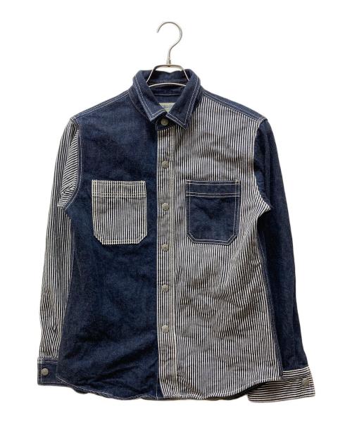 KOJIMA GENES（コジマジーンズ）KOJIMA GENES (コジマジーンズ) マルチコンボワークシャツ インディゴ サイズ:Mの古着・服飾アイテム