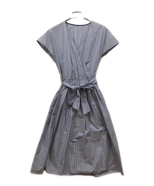 MACKINTOSH LONDON（マッキントッシュ ロンドン）MACKINTOSH LONDON (マッキントッシュ ロンドン) ノースリーブワンピース ブルー サイズ:SIZE 38の古着・服飾アイテム