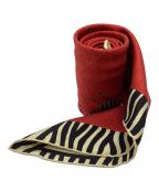 BVLGARIブルガリ）の古着「シルクスカーフ」｜レッド