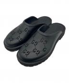 GUCCIグッチ）の古着「GG ラバー サンダル」｜ブラック