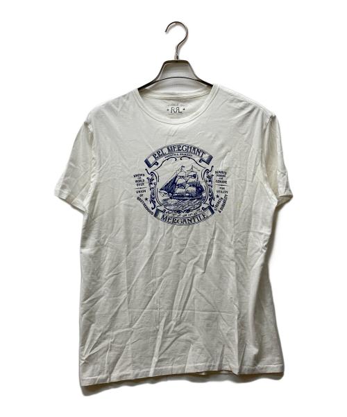 RRL（ダブルアールエル）RRL (ダブルアールエル) 24SS グラフィックプリントTシャツ ホワイト サイズ:Mの古着・服飾アイテム