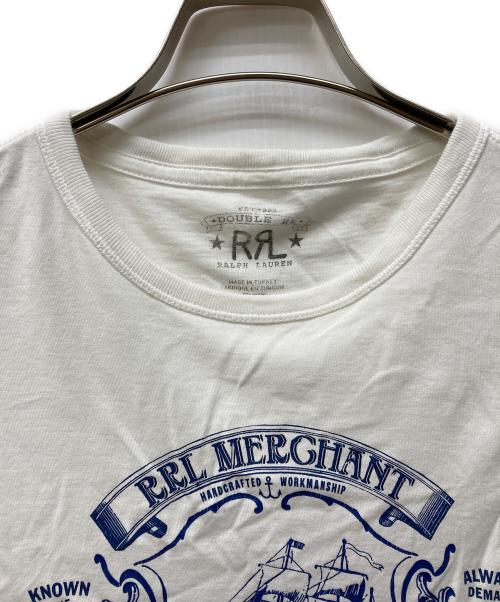 RRL（ダブルアールエル）RRL (ダブルアールエル) 24SS グラフィックプリントTシャツ ホワイト サイズ:Mの古着・服飾アイテム