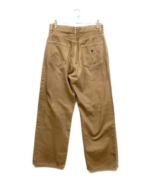 ATELLIER WELLS BY JOHNBULL（アトリエ ウェルズ バイ ジョンブル）ATELLIER WELLS BY JOHNBULL (アトリエ ウェルズ バイ ジョンブル) カツラギオーバーダイワイドパンツ ブラウン サイズ:SIZE 30の古着・服飾アイテム